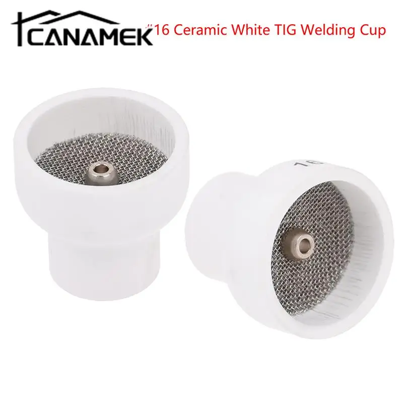 1PC 12/16# White Ceramic Nozzle Alumina Cup For WP9/20/17/18/26 Tig Welding Torch #12/16 Ceramic White TIG Welding Cup