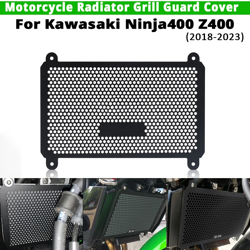 For Kawasaki Ninja400 Kawasaki Z400 2018-2023 Motorcycle Radiator Grill Guard Cover Engine Cooling Protection Cover