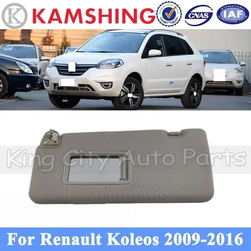 CAPQX Sunshade Sun Visor For Renault Koleos 2009-2016 Sunvisor with Makeup Mirror Accessories Without Light