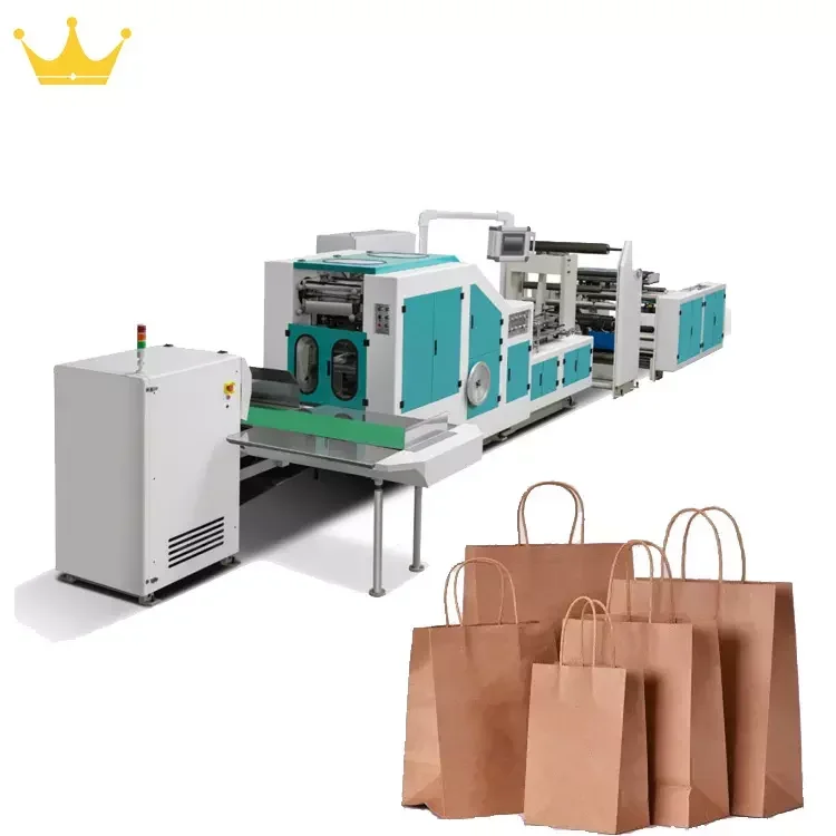 

High Speed Semi Automatic V Bottom Square Bottom Paper Bag Making Machine Wholesale