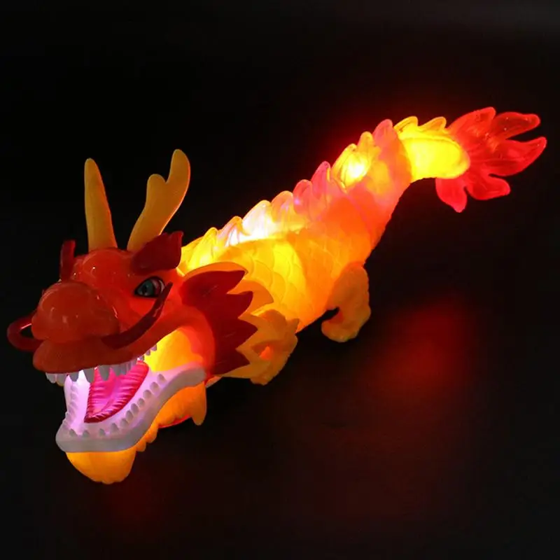 

Moving Dragon Toy Universal Wheel Dancing Dragon Chinese Dragon Toy With Music And Light Obstacle Avoidance Swing Head And Tail