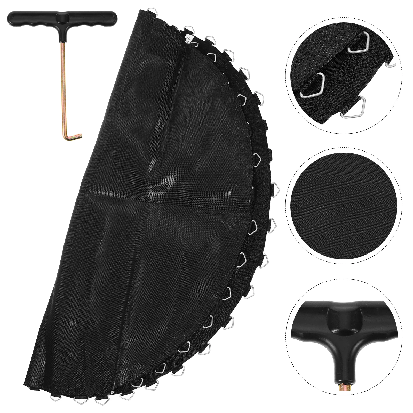 

Durable Mesh Mat Replacement For Home Outdoor Use Comfortable Jumping Cushion With Precise Sewing Trampoline Pad Replacement