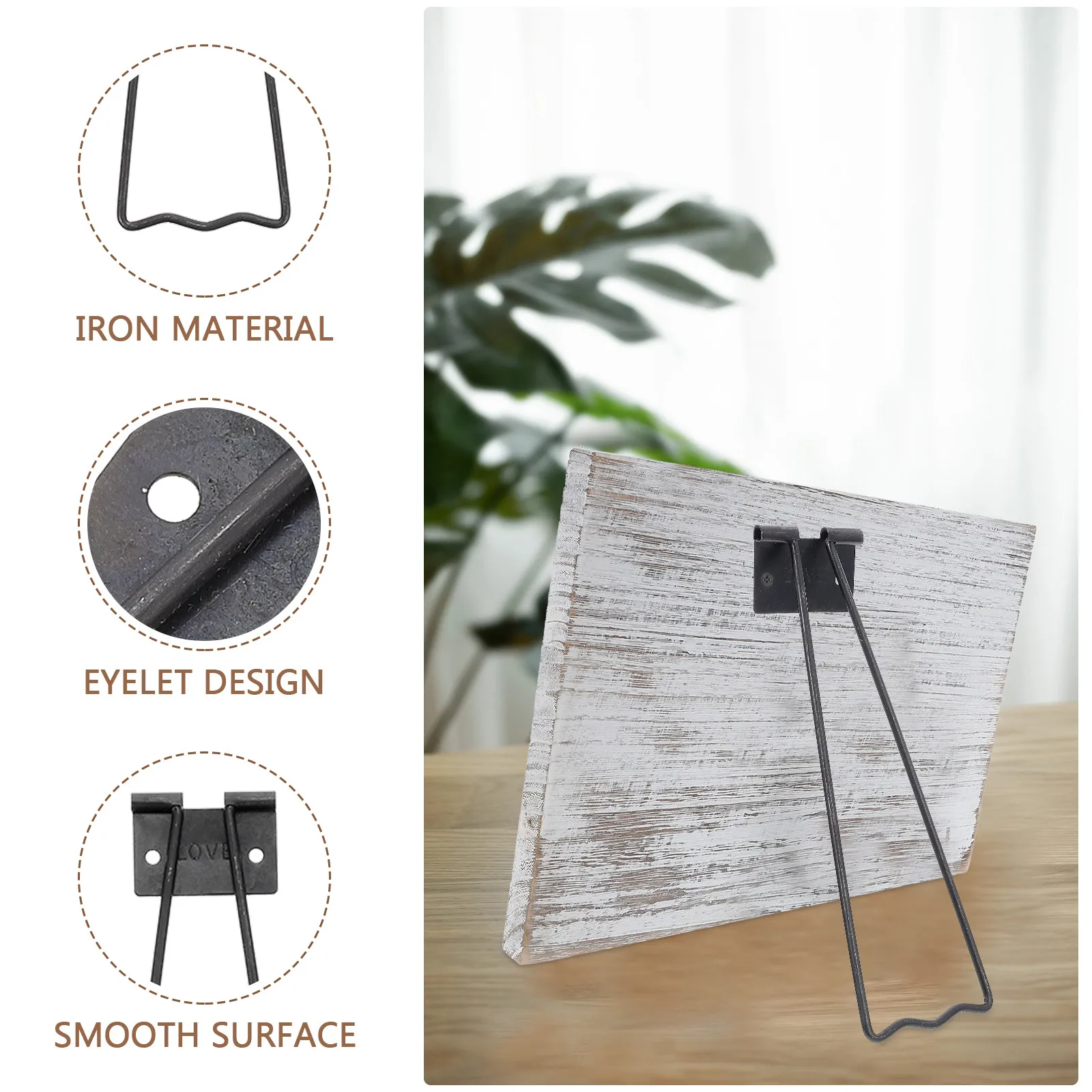 1Set Photo Frame Easel Back Stable Iron Bracket Stand Picture Frame Back Support Holder Display Supplies Frames Holders