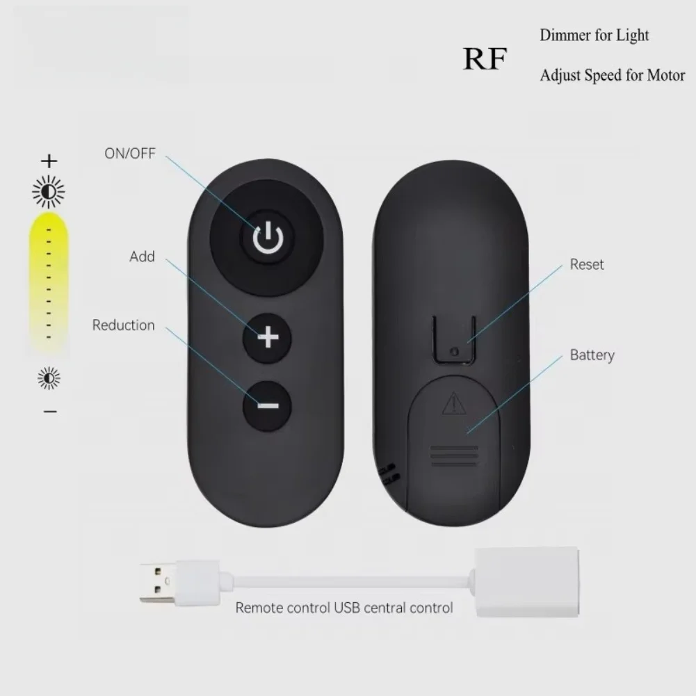 DIY Lighting Projects LED Strip Dimmer RF Remote Module Remote Control BLACK,WHITE ABS Material Remote Control Operation