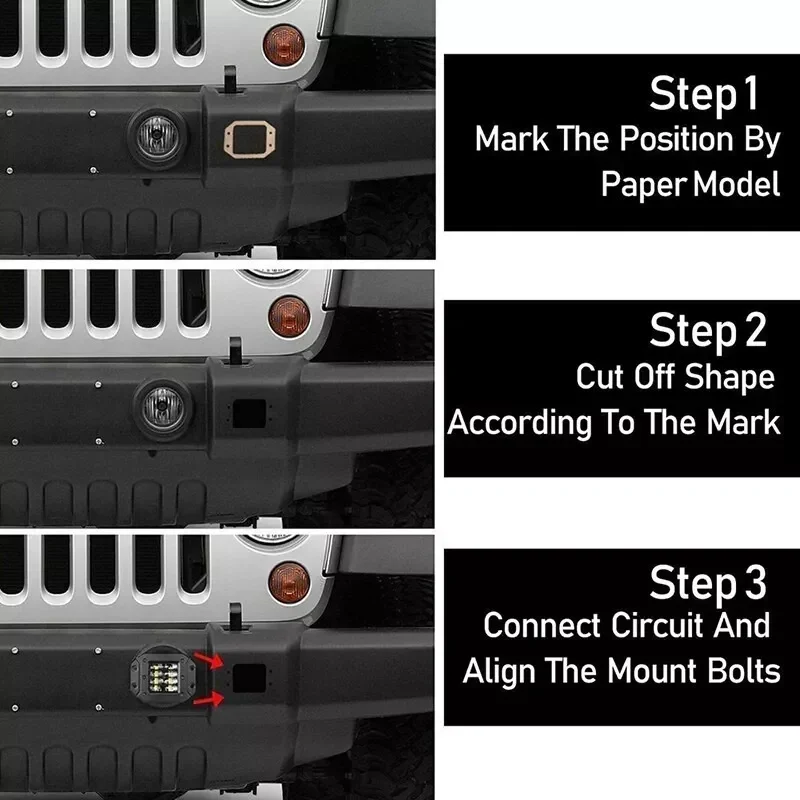 أضواء ليد للسيارة ، مصد شعاع ، أضواء كاشفة مدمجة ، 5 بوصة ، 40 واط ، عدسة 6D ، مصباح مربع صغير لمركبات الطرق الوعرة