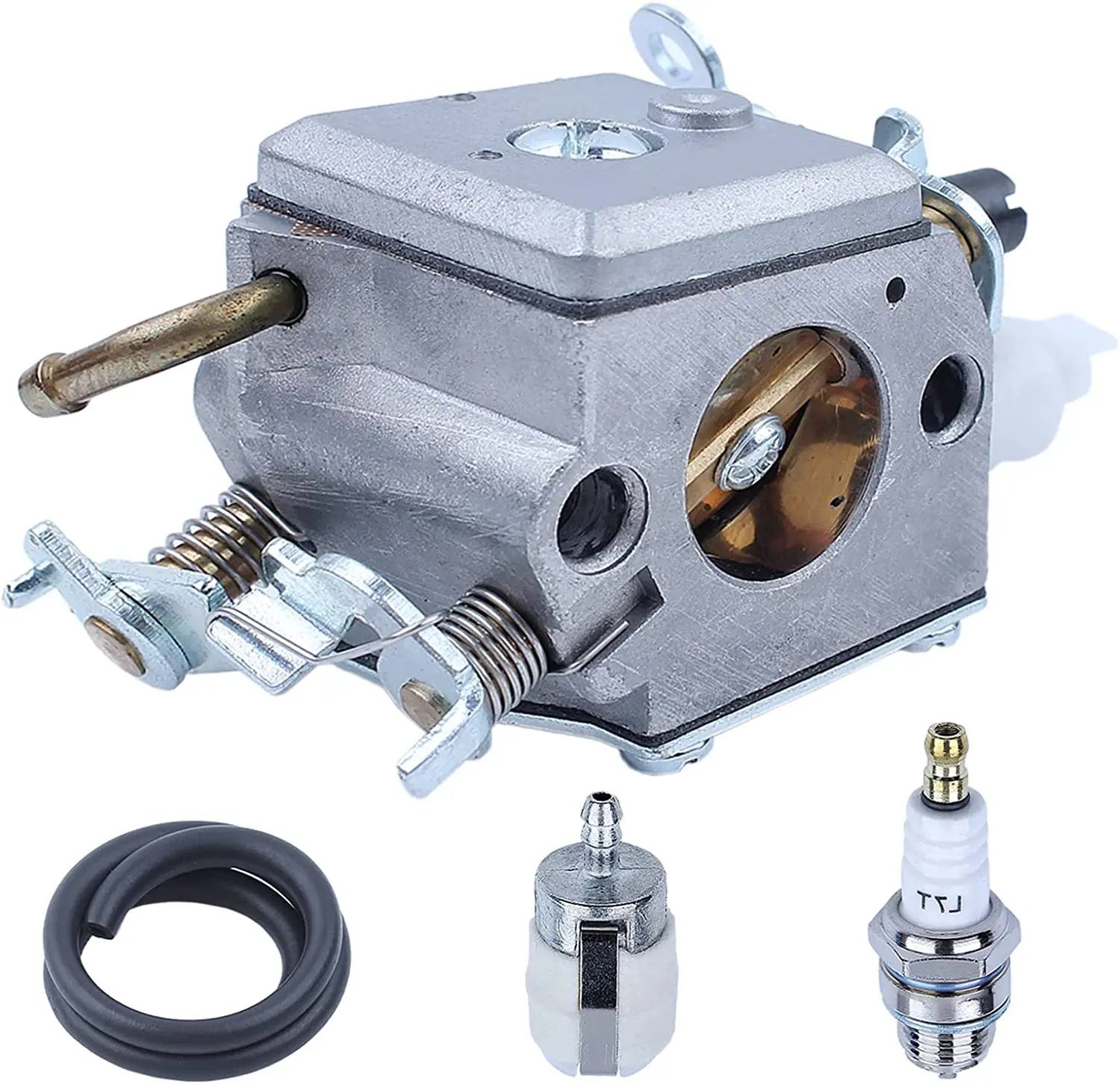 Carburador carb para husqvarna 340 345 350 353 epa 346xp mangueira de filtro combustível carburador combustível mangueira filtro de combustível vela ignição