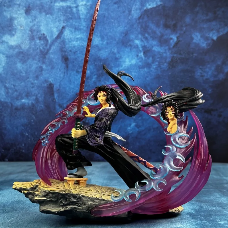 شيطان القاتل نموذج مانغا Sugikuni Yoriichi Kokushibo تمثال GK تمثال اللعب أنيمي عمل الشكل 20.5 سنتيمتر حلية الطرفية هدية