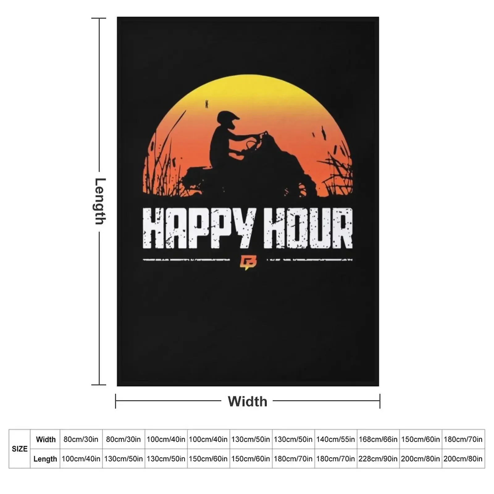 Braydon Price Merch Braydon Price Happy Hour Sunset Braydon Throw Blanket Stuffeds Retros Luxury Thicken Comforter Blankets