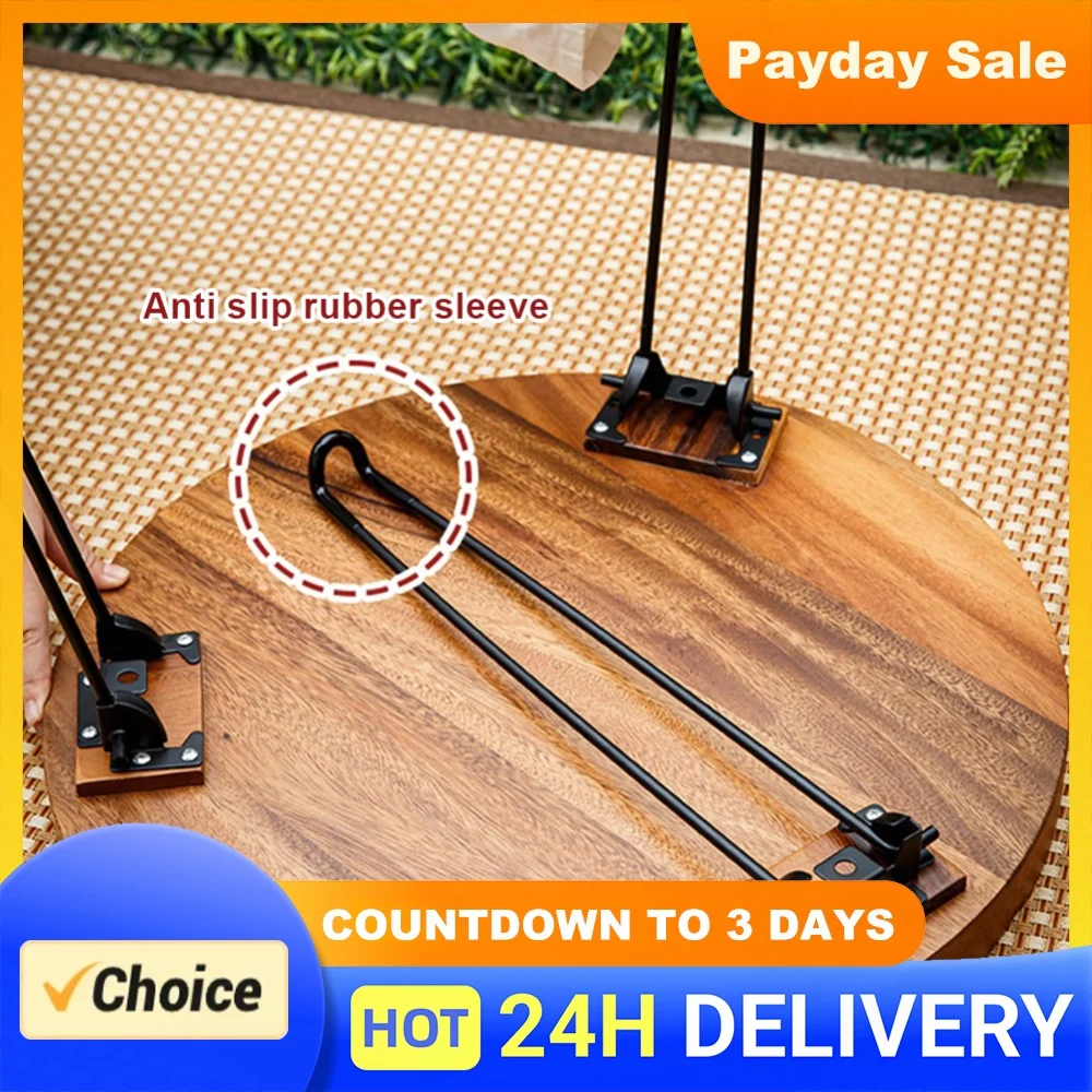 32/42cm 4 Folding Legs Heavy Duty Table Legs Set Assembly Easy Install Metal Table Leg for Camping Tables Home DIY Projects