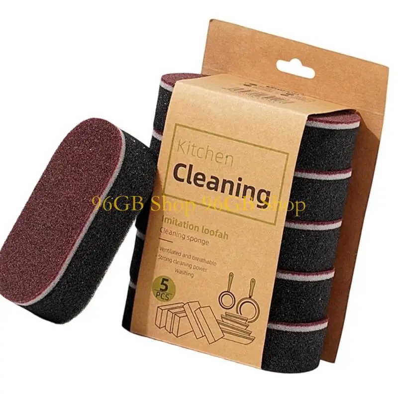 96GB Sanding Sponge Cleaners for Removing Hard Stain on Ceramics Glass and Cookwear