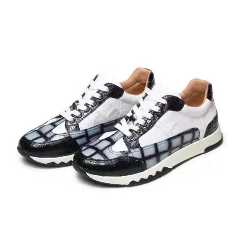 

yingshang new men lrisure s male crocodile leather shoes for male men casual