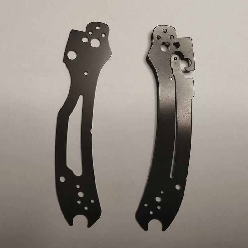 1 Paar Edelstahl messer DIY Teil Futter Liner Spacer Zubehör für echte Spyderco C223 Param ilitary3 Para3 Messer Griff