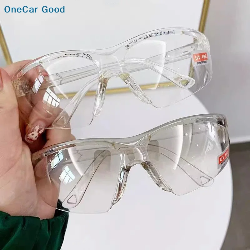 UV400 Anti-Splash Safety Goggles Dustproof Fog Resistant Protective Eyewear for Chemical Lab Garden Mowing Work