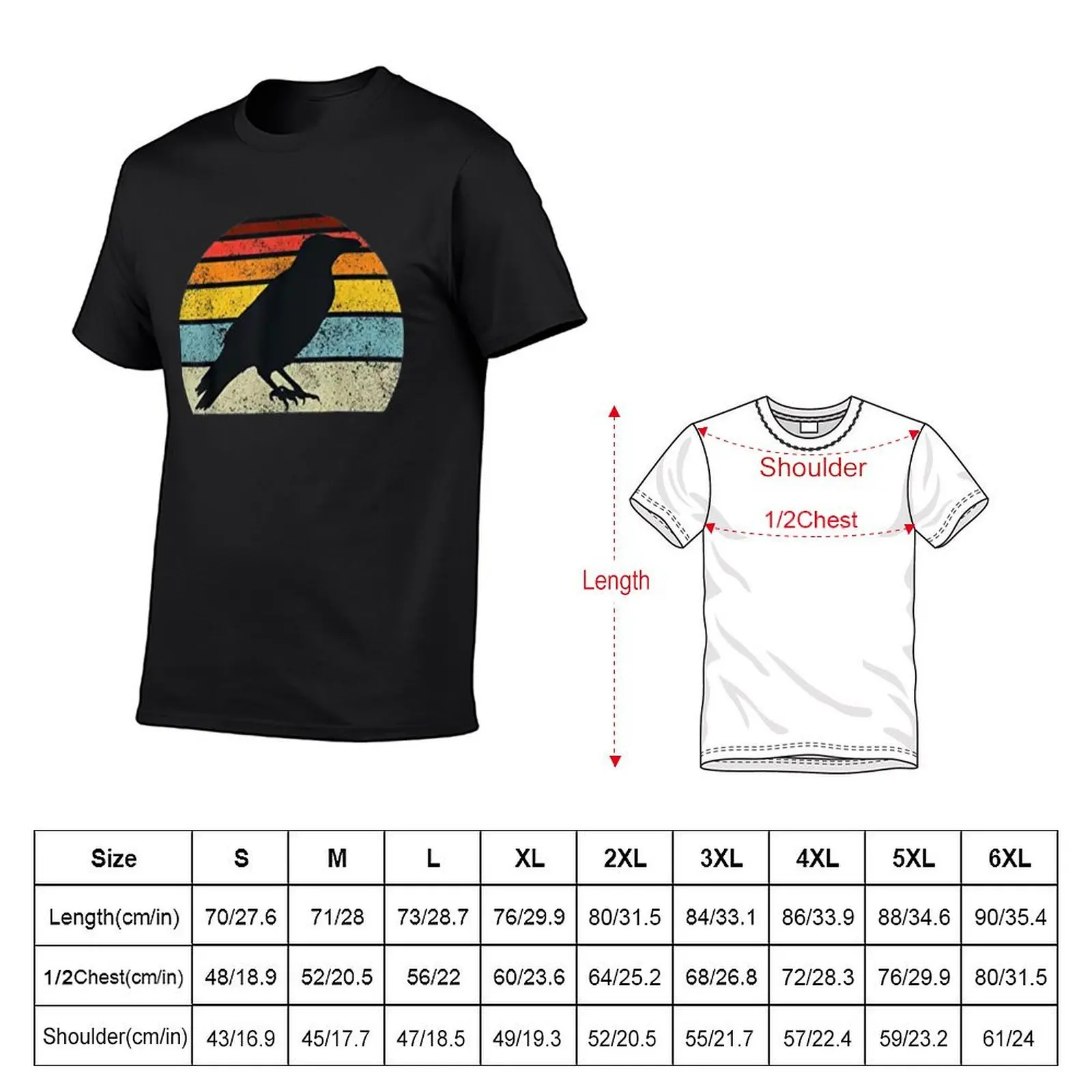 Counting Sunset Crow , Rock music, Raven T-Shirt summer clothes tees workout shirts for men