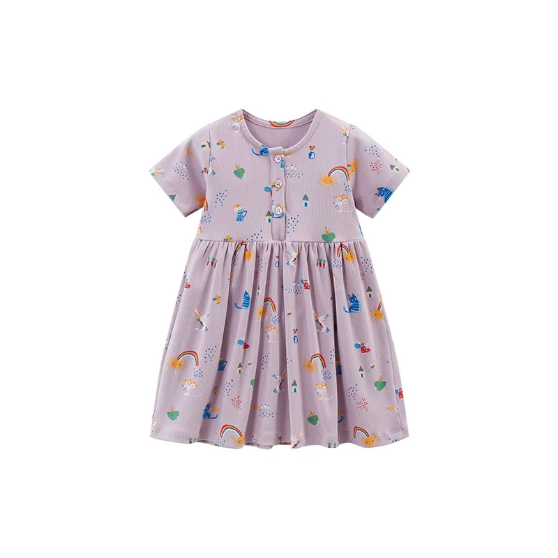 

Short Sleeve Girls' Dress Girls' Dress Summer New Children's Princess Dress
