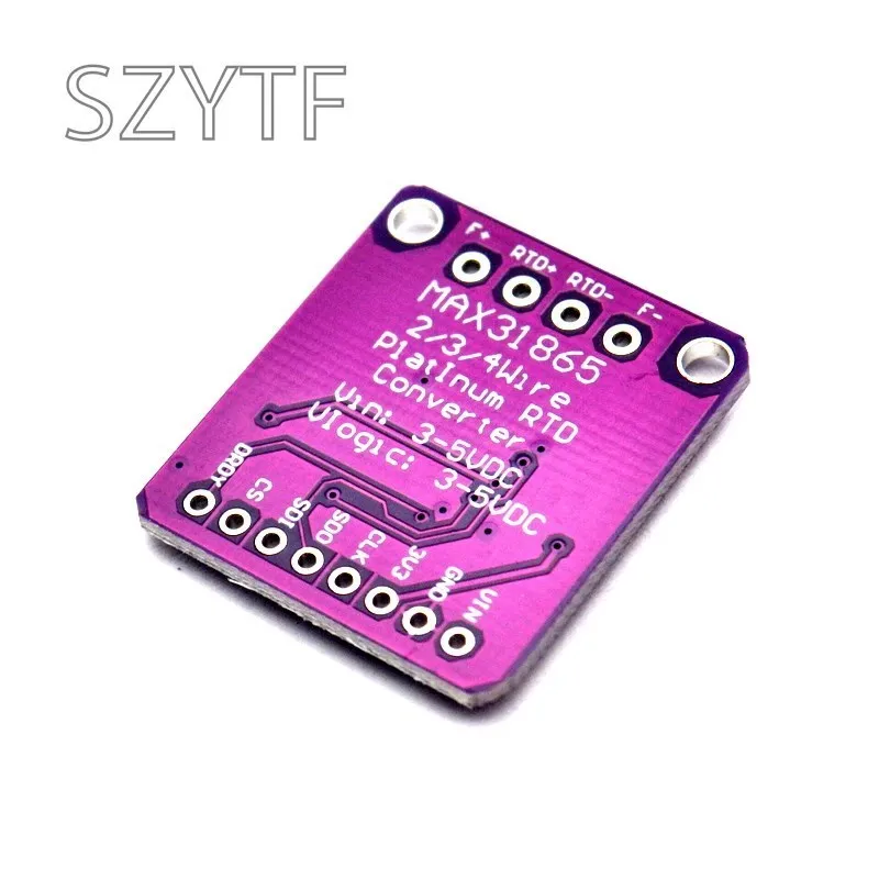 MAX31865 Temperature Sensor Module GY-MAX31865 RTD Digital Conversion Module Electronic DIY Board PT100-PT1000 for Arduino