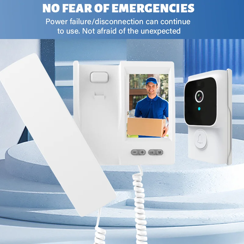 4.3Inch IPS Screen Wireless Video  Door Phone  Intercom Visual  Doorbell Peephole Viewer Door Camera