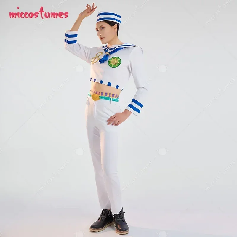 Miccostumes Unisex Suit Cosplay Costume with Hat and Belt