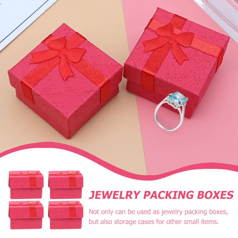 

12Pcs Jewelry Organizer Boxes Practical Durable Storage Cases for Rings Necklaces Earrings Gift Packaging Boxes