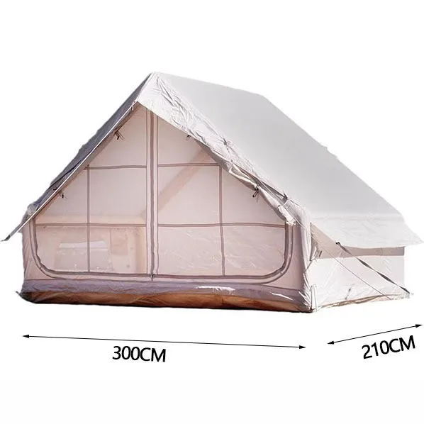 Outdoor Camping Quick Open Inflatable Tent Travel Portable Oxford Cloth Inflatable Tent Camping Tent Single Door Multi-person
