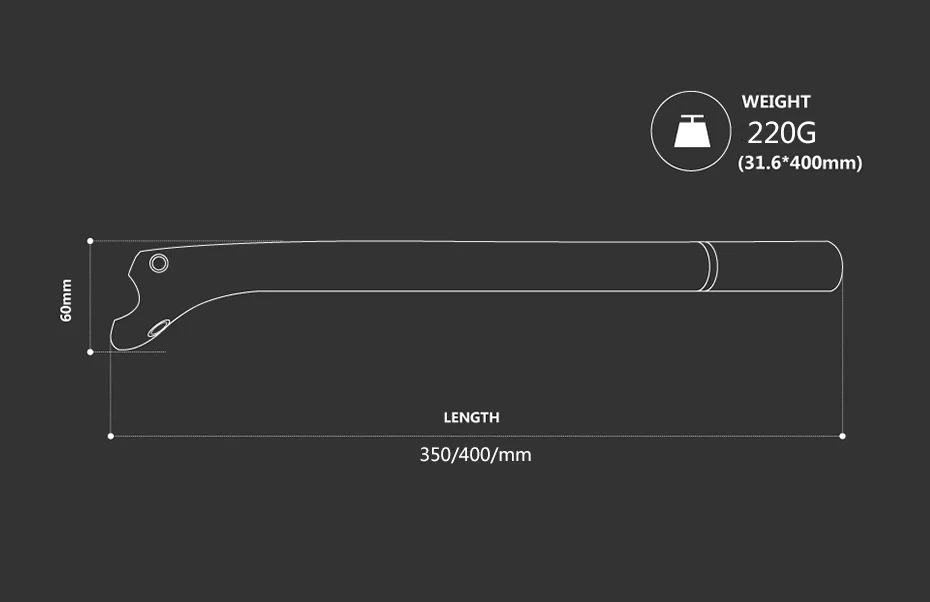 DODICI-Ultra Light Carbon Fiber Bicycle Seat Post, Mountain Bike, Road, Glossy T-800, 27.2, 30.8, 31.6x350, 400m, 3K