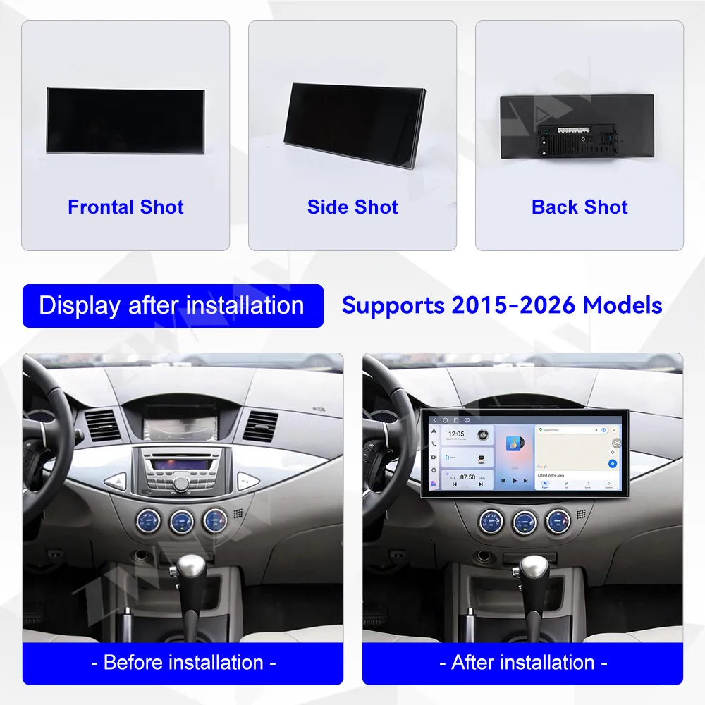 For Mitsubishi Zinger 2015-2026 Android 15 15.8 Inch HD Touch Screen Car Multimedia Player Interior Accessorie Stereo Head Unit