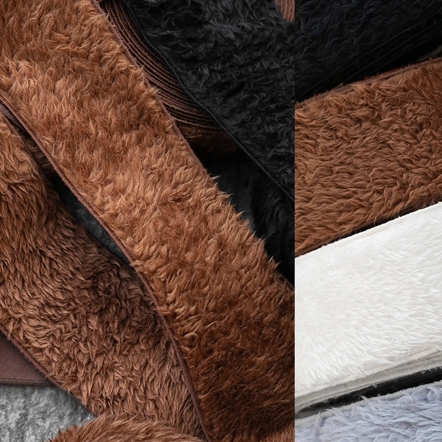 Soft Fluffy Plush Ribbon 32mm & 57mm Stress-Relief DIY Sewing Material For Bag Strap Gift Wrapping Handmade Accessory Making