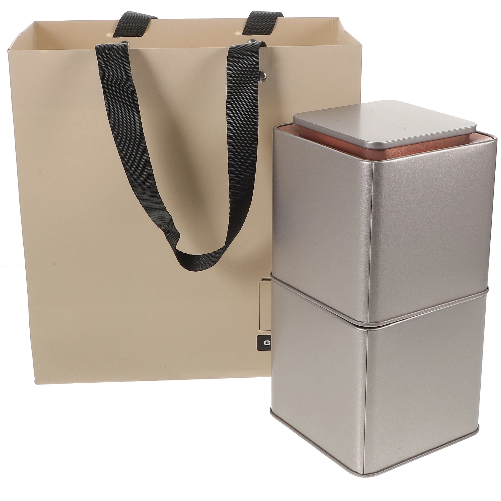 

2 Pcs Small Canister Tinplate Square Containers for Coffee Containers For Tea Tea Storage Keeps Fresh Long Time