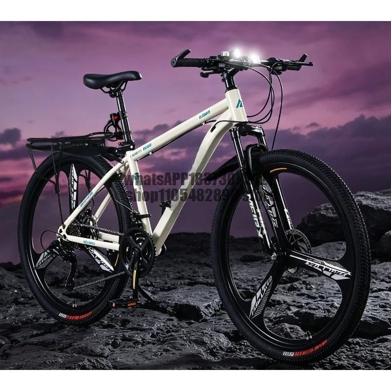 Aluminum alloy double disc brake mountain off-road variable speed shock absorption male and female variable speed mountain