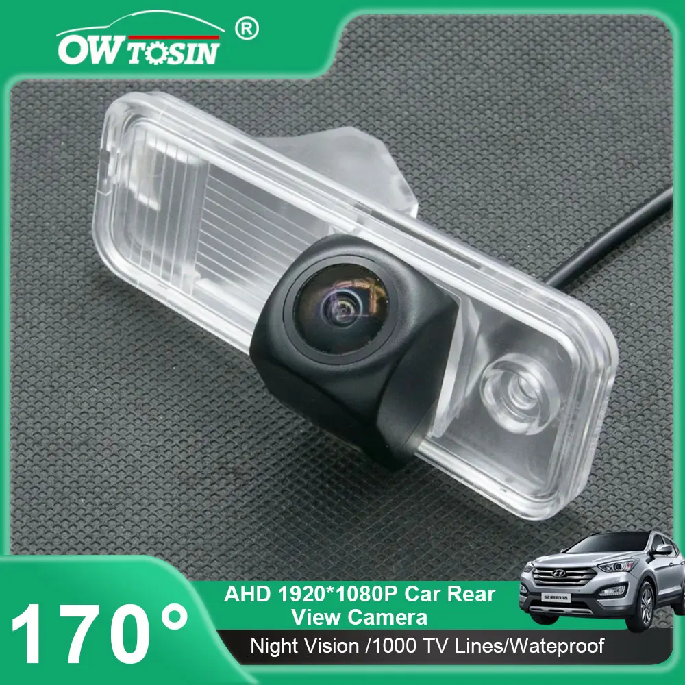 AHD 1080P Fisheye Telecamera posteriore per auto per Hyundai Creta/IX25 GS 2014-2019 Santa Fe(DM) 2013 ~ 2016 Monitor per retromarcia del veicolo