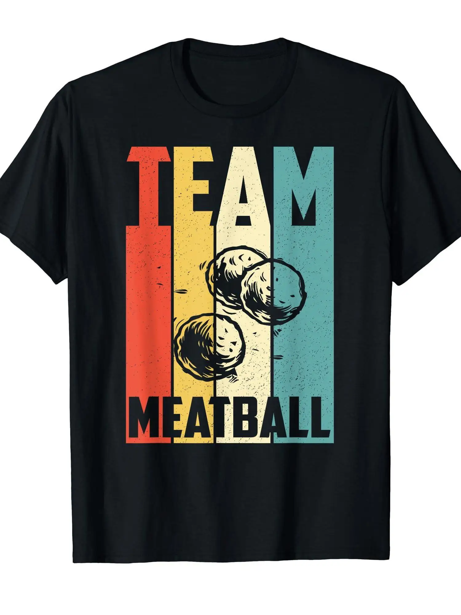 Vintage Team Meatball Fun Retro Meatball Lover T-Shirt | Soft and Comfortable