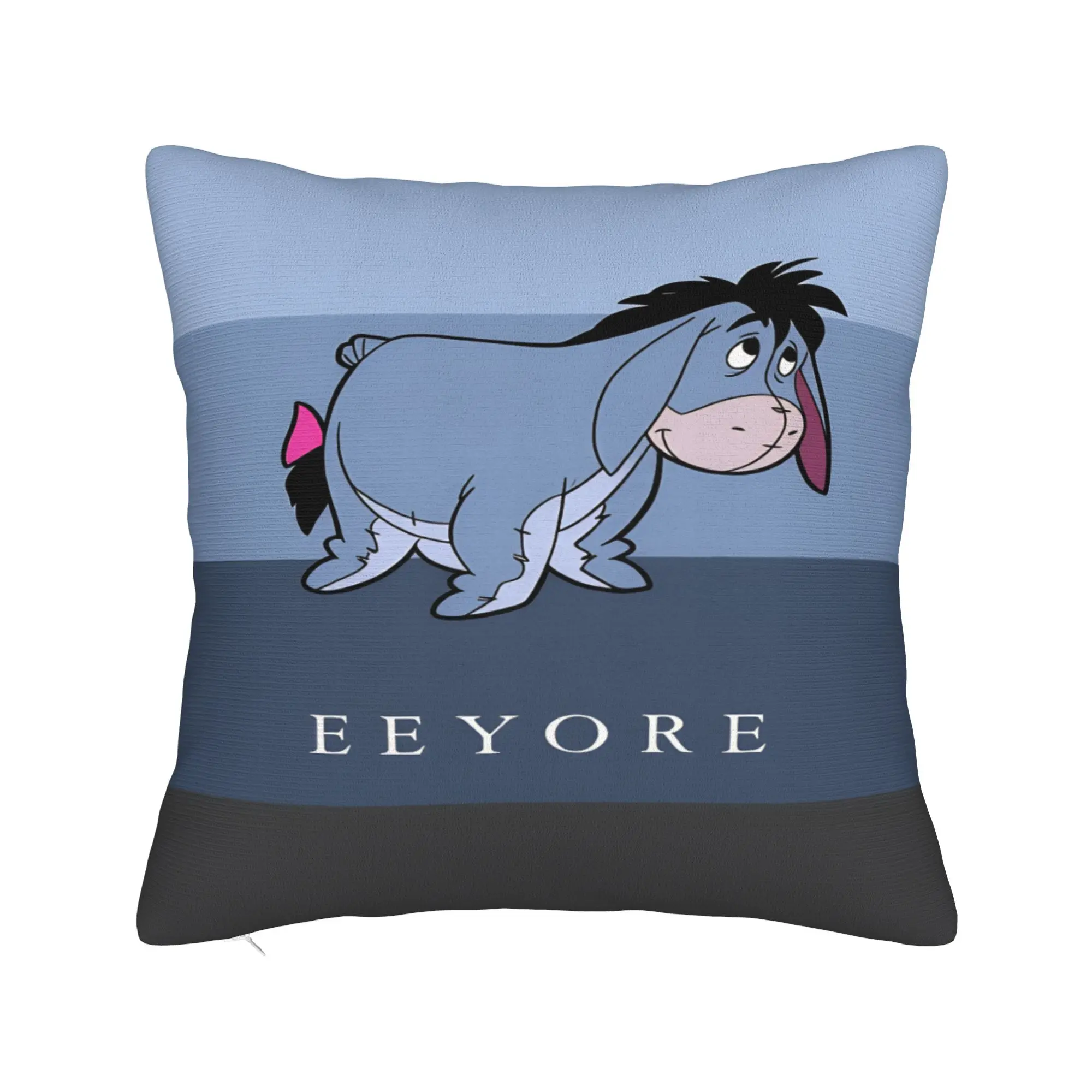 Winnie The Pooh Pillowcases Eeyore Cute Funny Pillow Case For Sofa Couch Bed Living Room Square Pillow Cover view 2