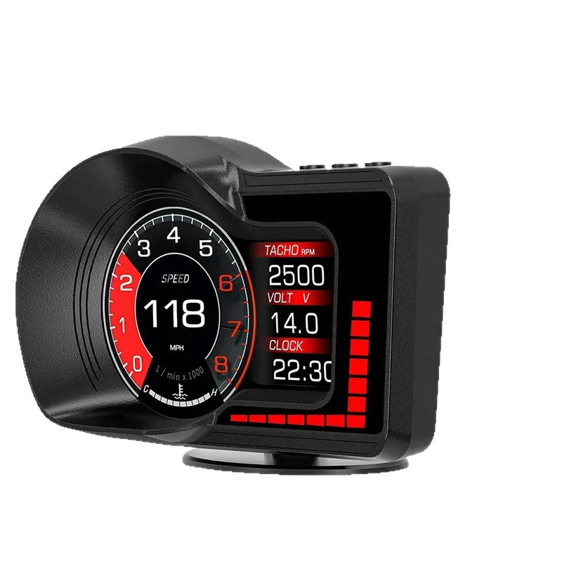 Car HUD head-up display Car OBD universal driving computer high definition LCD instrument New F15