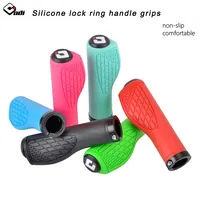 ODI Bicycle Handlebar Grips Silicone 22.2mm Anti-slip Mountain Bike Handle with Lock Ring Fit for Brompton MTB BMX Folding Bike