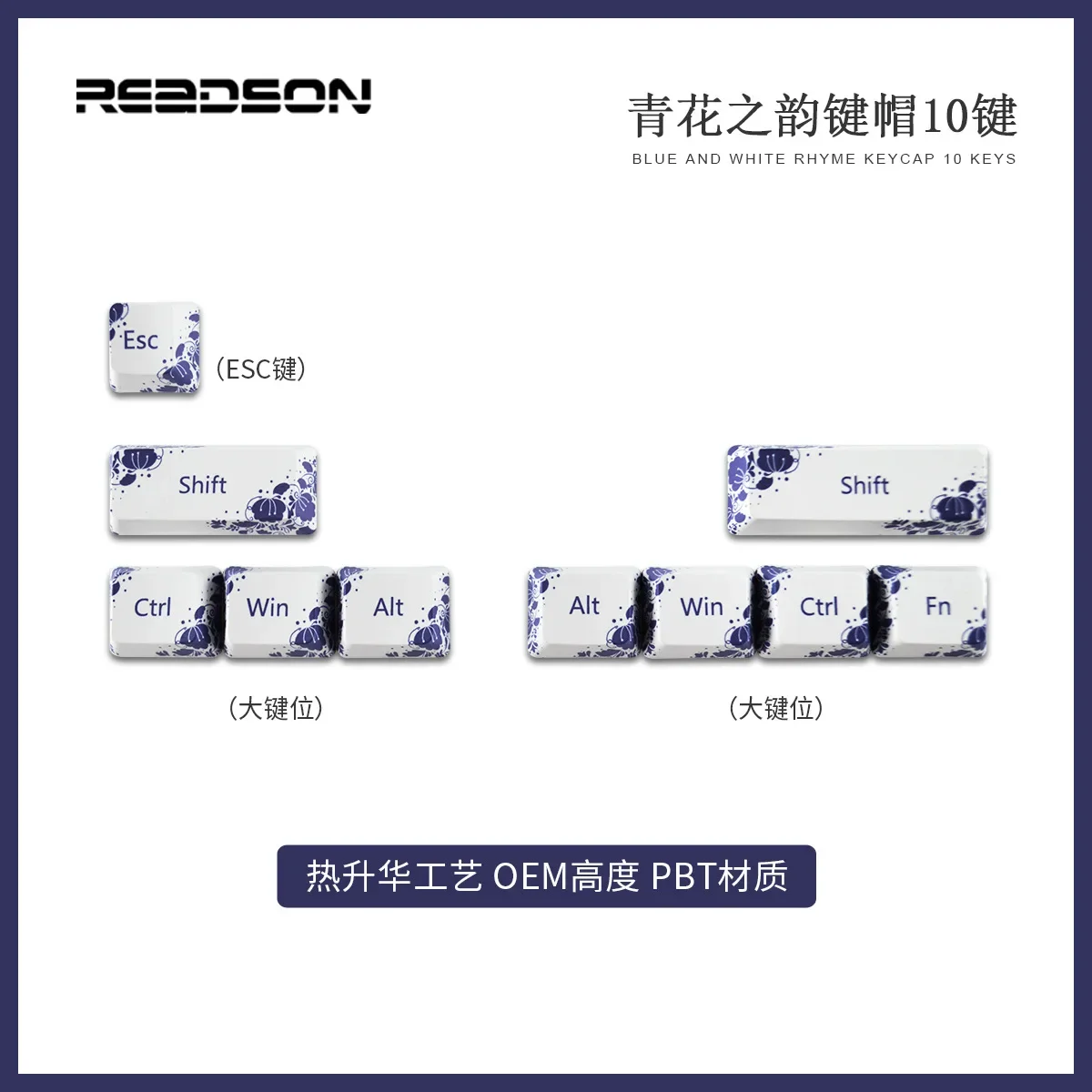 10 Keys Oem Pbt Key…