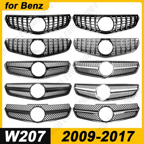 Imagen 1 del producto Para 2009-2012 2013-2017 W207 Clase E Coupe Mercedes Benz E200 E260 E350 E500 E550 GT AMG Rejilla de carreras de malla de parachoques