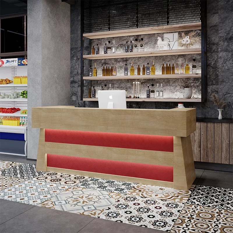Supermarket Shop Checkout Counters Creative Restaurant Hot Pot Checkout Counters Light Luxury Design Furniture Kassa JT40C