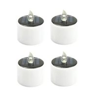 AA73 Solar Led Candles Flameless Water-Resistant Outdoor Lighting For Garden Decoration Rechargeable Solar Tea Light