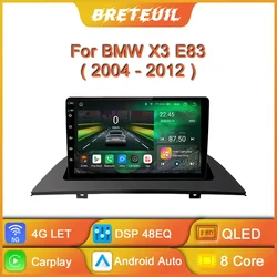 For BMW X3 E83 2004 - 2012 Car Radio Android Multimedia Video Player Navigation GPS Carplay QLED Touch Screen Auto Stereo WIFI