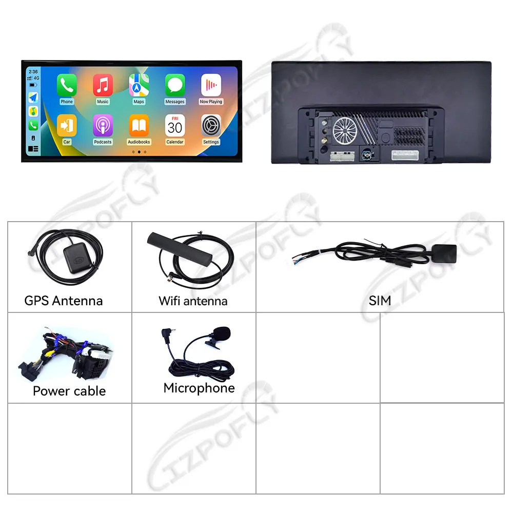 Carplay 15.8 "شاشة أندرويد 14 راديو السيارة لمرسيدس GLK X204 2013-2015 NTG4.5 مشغل وسائط متعددة فيديو ستيريو لتحديد المواقع والملاحة