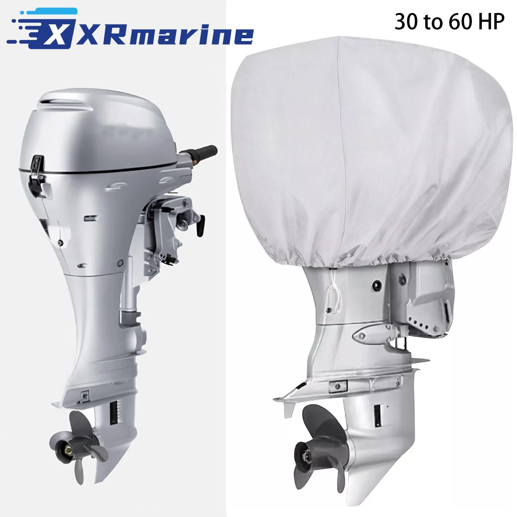 

Серебристая водонепроницаемая крышка подвесного двигателя высокой плотности для лодочного двигателя мощностью 30-60 л.с.