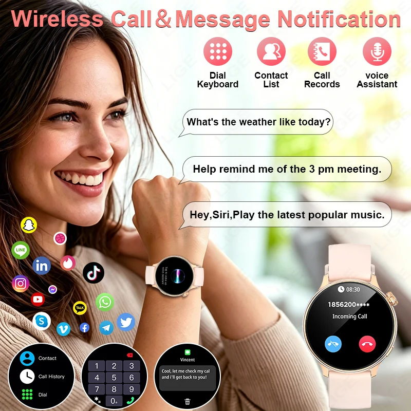 Стильные круглые женские умные – обзор и цена Smartwatch Stylish Watches For Women