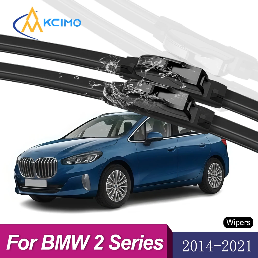 

Direct Fit Front Wiper Blade Set For BMW 2 Series Active Tourer F45/F46 2014-2021 Quiet Blades Easy Clip 2PCS Windshield Wipers