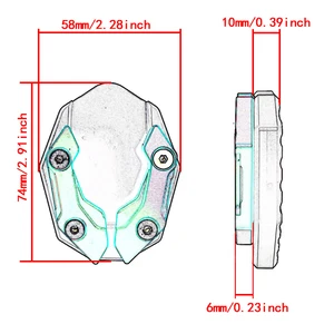 Kickstand Foot Side Stand Motorcycle, EXTENSION PAD, EXPANCE SUPPORT PLATE, NEW FOR HONDA ADV350, 350, 350ADV, 2021, 2022, 2023, 2024 12 Main Sales Spring Handa City Bags - №10