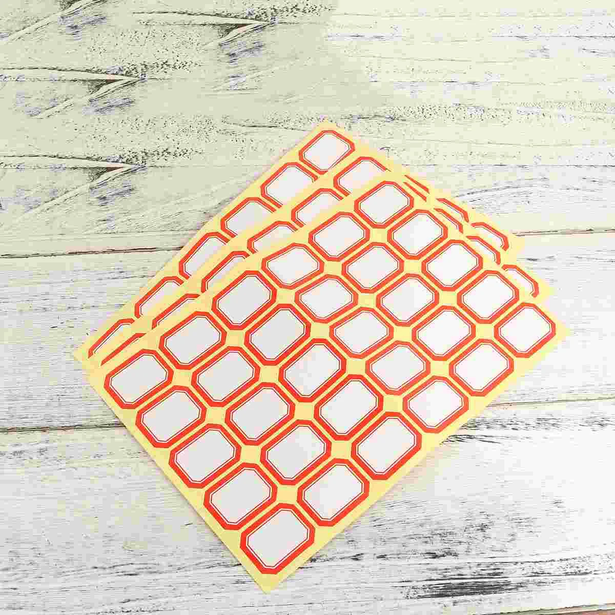 

10 Sheets of Coated Paper Adhesive Stickers Classification Labels Stickers Name Stickers Handwriting Stickers