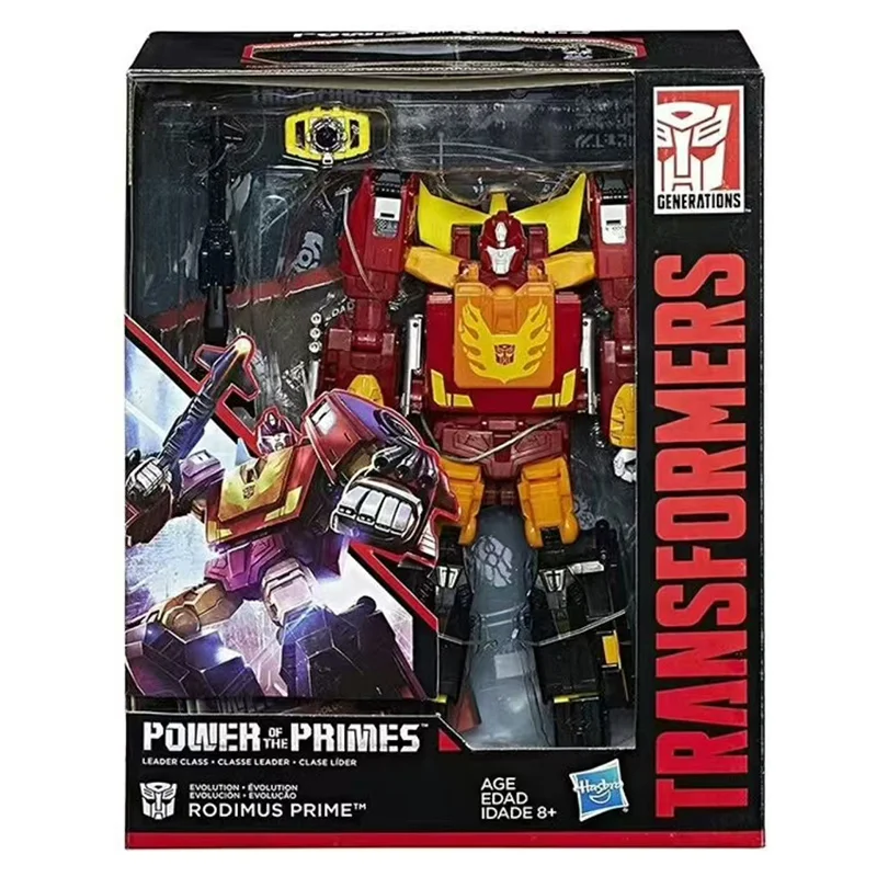 Hasbro Transformers Power of The Primes Rodimus Prime Hot Rod 20 cm Leader Class Original Actionfigur Modell Spielzeug Geschenkkollektion