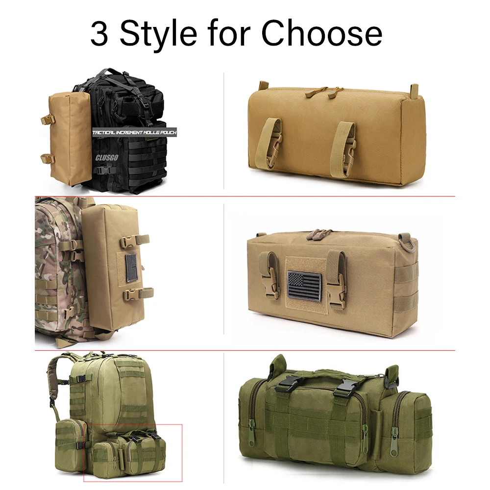 Marsupio tattico piccolo marsupio borsa per il trasporto a mano borsa per manubrio marsupio militare zaino borsa per accessori EDC Utility Pouch