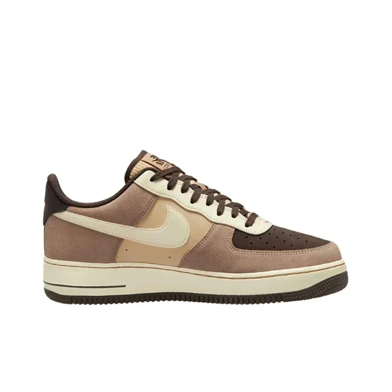 Nike Air Force 1 Low Man's Skateboarding Shoes AF1 Pure Classic Retro Style Rice Brown Sneakers FB8878-200