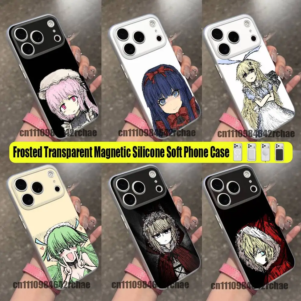 For BLACK SOULS 2 Alice Red Hood Mabel Phone Case For iPhone 15 17 12 14 13 18 16 11 Plus Pro Max For Magsafe Magnetic Clear