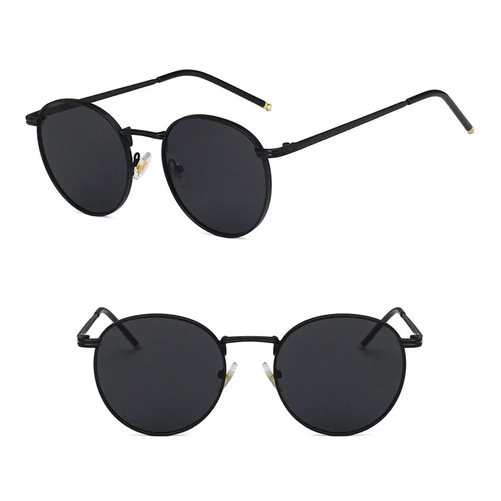 UV400 Metal Frame Fishing Shades Women's Eyewear Round Sun Glasses Women Men Sunglasses